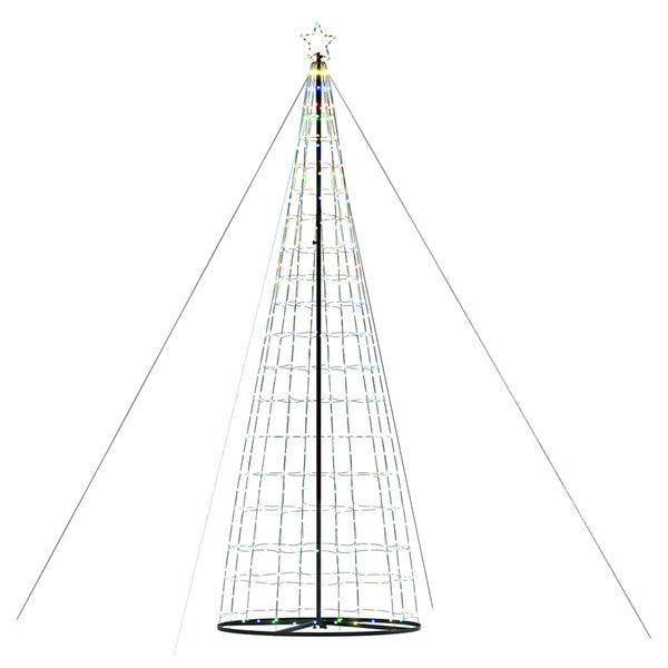 LED joulukuusi 1534 LEDiä Värikäs 500 cm
