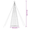 LED joulukuusi 1534 LEDiä Värikäs 500 cm
