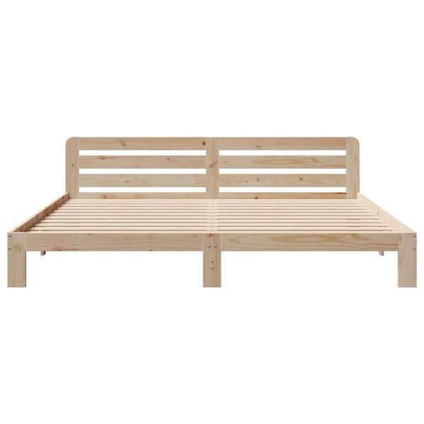 Sänky ilman patjaa 200x200 cm täysi mänty