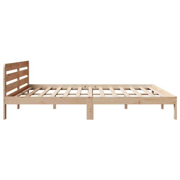 Sänky ilman patjaa 200x200 cm täysi mänty
