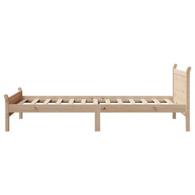 Sängynrunko ilman patjaa 75x190 cm täysi mänty