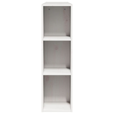 Sängynpääty säilytystilalla valkoinen 160 cm täysi mänty