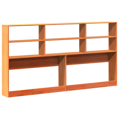 Vahanruskea sängynpääty säilytystilalla Saluc 200cm (mänty)