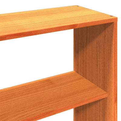 Vahanruskea sängynpääty säilytystilalla Saluc 200cm (mänty)