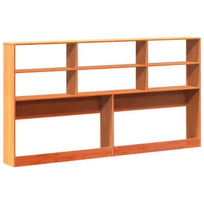 Vahanruskea sängynpääty säilytystilalla Saluc 180cm (mänty)