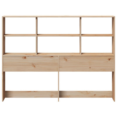 Sängynpääty säilytystilalla 160 cm täysi mänty