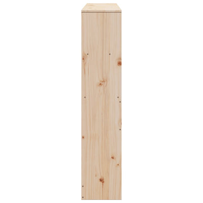 Sängynpääty säilytystilalla 150 cm täysi mänty