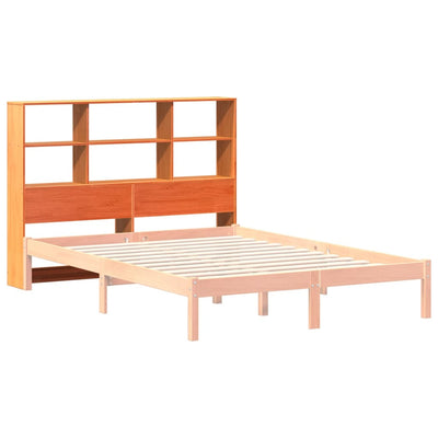 Vahanruskea sängynpääty säilytystilalla Saluc 120cm (mänty)