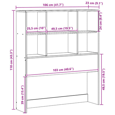 Sängynpääty säilytystilalla 100 cm täysi mänty