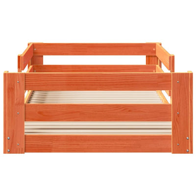 Vahanruskea sängynrunko ilman patjaa Rozetta 70x140cm (mänty)