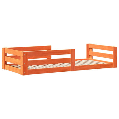 Vahanruskea sängynrunko ilman patjaa Rozetta 70x140cm (mänty)