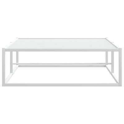 Valkoinen sängynrunko ilman patjaa Hamza 100x200cm (metallia)