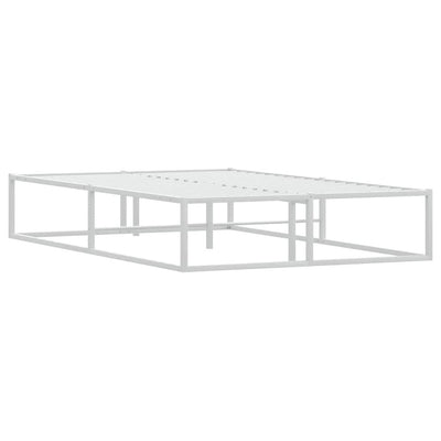 Valkoinen sängynrunko ilman patjaa Hamza 120x200cm (metallia)