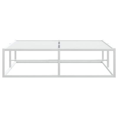 Valkoinen sängynrunko ilman patjaa Hamza 120x200cm (metallia)