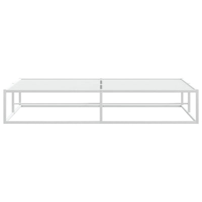 Valkoinen sängynrunko ilman patjaa Hamza 180x200cm (metallia)