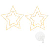 Lämmin valkoinen jouluvalot star silhouette Mihalic 50 LEDiä (2 kpl)