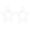 Lämmin valkoinen jouluvalot star silhouette Mihalic 50 LEDiä (2 kpl)