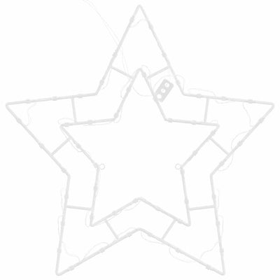 Lämmin valkoinen jouluvalot star silhouette Mihalic 50 LEDiä (2 kpl)