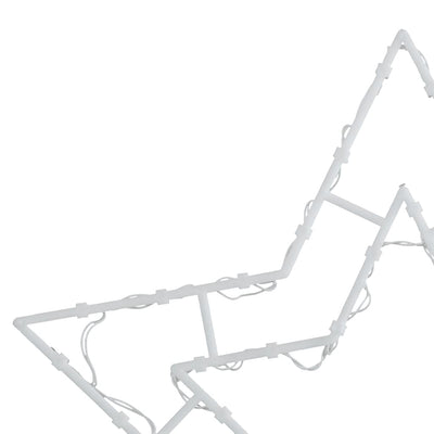 Lämmin valkoinen jouluvalot star silhouette Mihalic 50 LEDiä (2 kpl)