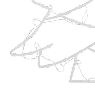 Lämmin valkoinen jouluvalot joulukuusi siluetti Mihalic 50 LEDiä (2 kpl)