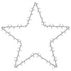 Lämmin valkoinen jouluvalot star silhouette Breana 115 LEDs