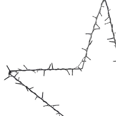 Lämmin valkoinen jouluvalot star silhouette Breana 115 LEDs
