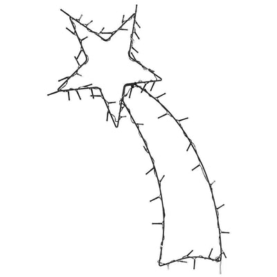 Lämmin valkoinen jouluvalot tähdenlento siluetti Dalica 80 LEDs