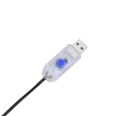 Lämmin valkoinen jouluvalot tähdenlento siluetti Dalica 80 LEDs