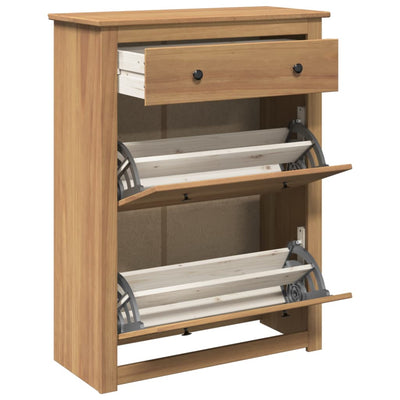 Kenkäkaappi Panama 80x35x105 cm täysi mänty