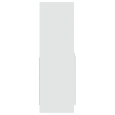 Kaappi valkoinen 63x33x100 cm tekninen puu