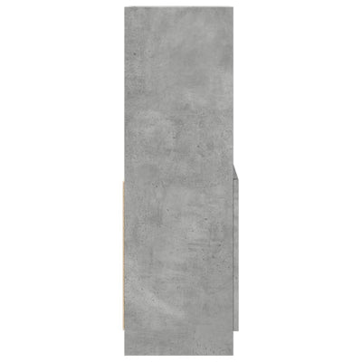 Kaappi betoninharmaa 63x33x100 cm tekninen puu