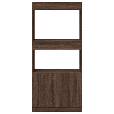 Kaappi ruskea tammi 63x33x140 cm tekninen puu