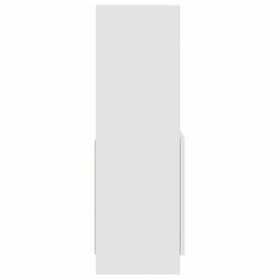 Kaappi valkoinen 92x33x100 cm tekninen puu