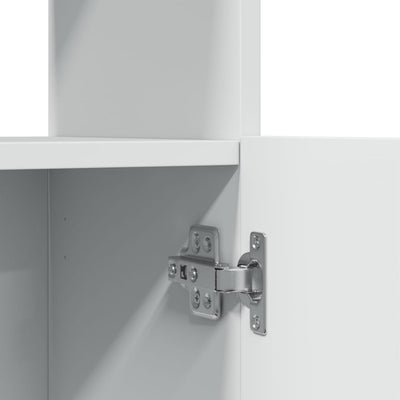 Kaappi valkoinen 92x33x100 cm tekninen puu