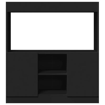 Kaappi musta 92x33x100 cm tekninen puu