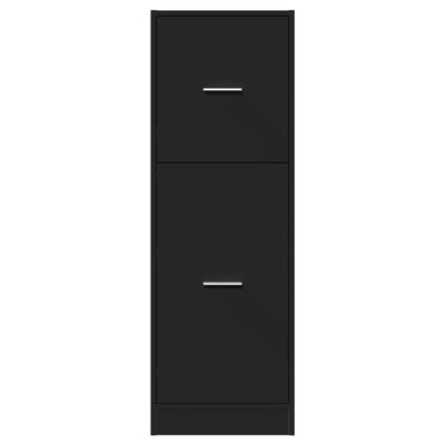 Musta apteekkarinkaappi Var 40x41x118cm (puinen)