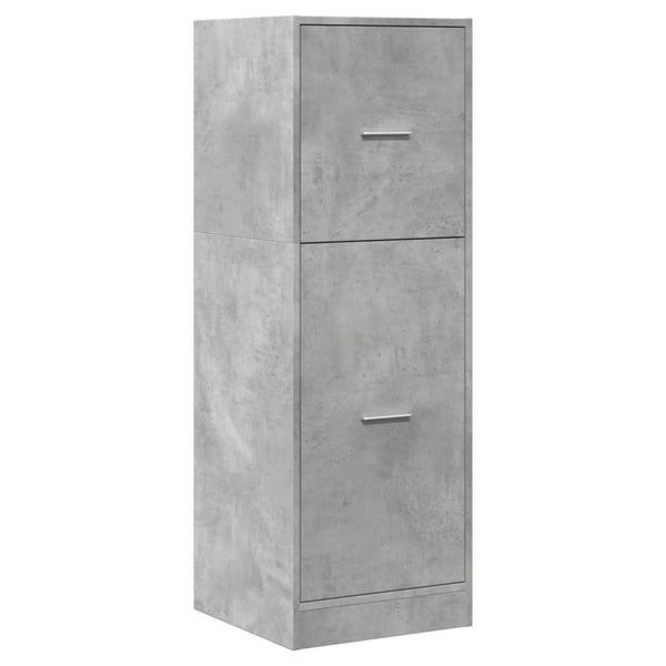 Apteekkarinkaappi betoninharmaa 40x41x118 cm tekninen puu