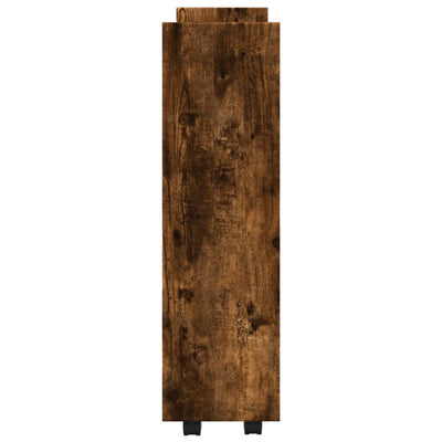 Kapea säilytysvaunu Zaizon 3-kerrosta (savutammi puinen)