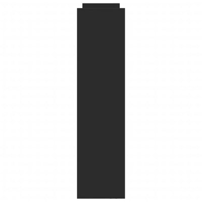 Musta kapea säilytysvaunu Manoila 4-kerrosta (puinen)