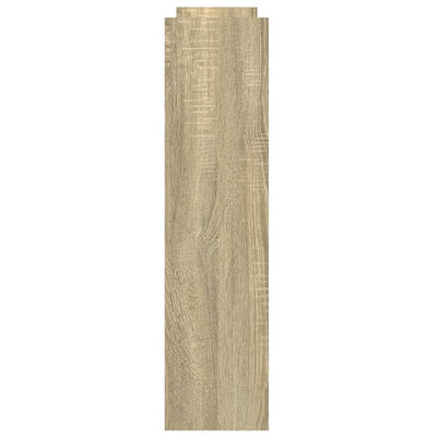 Sonoma-tammi kapea säilytysvaunu Manoila 4-kerrosta (puinen)