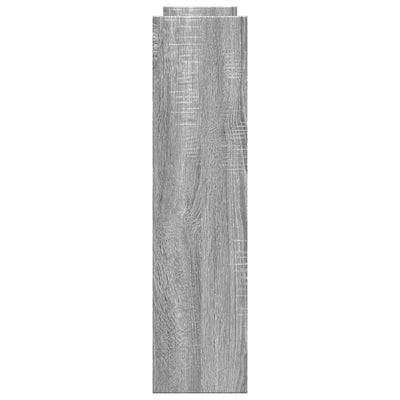 Harmaa kapea säilytysvaunu Manoila 4-kerrosta (sonoma puinen)