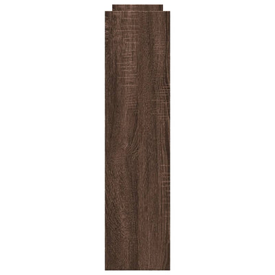 Ruskea kapea säilytysvaunu Manoila 4-kerrosta (tammi puinen)