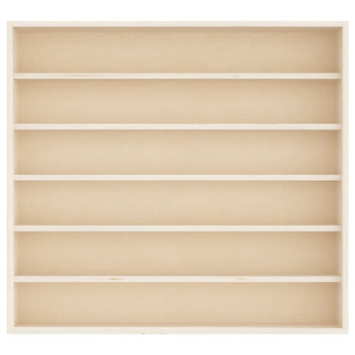 puinen keräilijän näyttökotelo 6 hyllyllä 60x8,5x55cm
