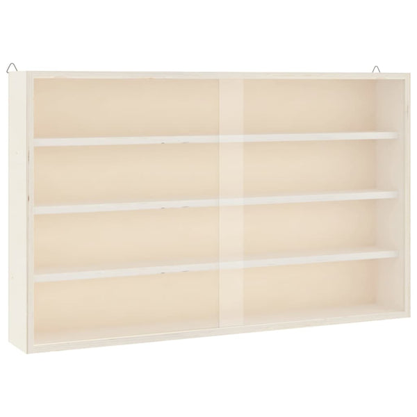 Puinen keräilijän vitriini ovilla 60x8,5x37cm