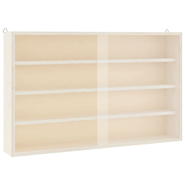 Puinen keräilijän vitriini ovilla 60x8,5x37cm