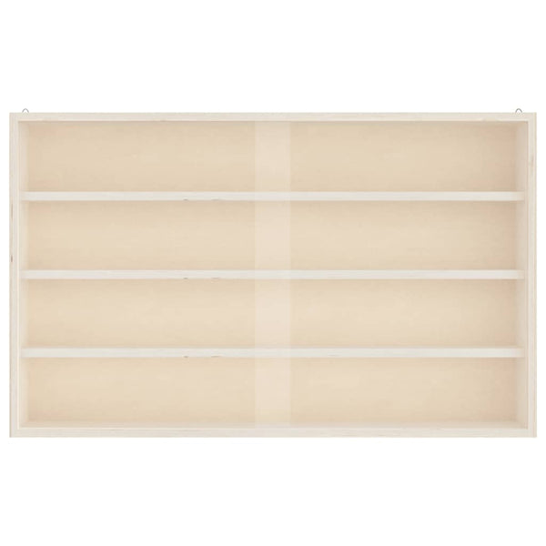 Puinen keräilijän vitriini ovilla 60x8,5x37cm