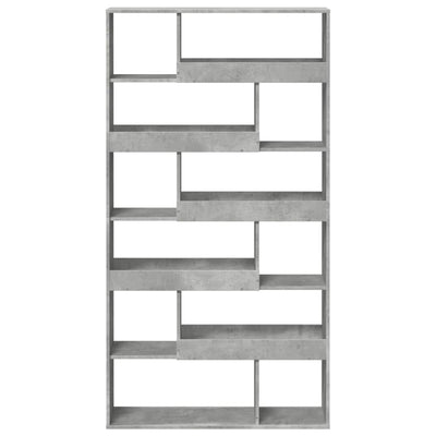 Kirjahylly betoninharmaa 100x33x187,5 cm tekninen puu