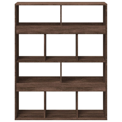 Kirjahylly ruskea tammi 100x33x125,5 cm tekninen puu
