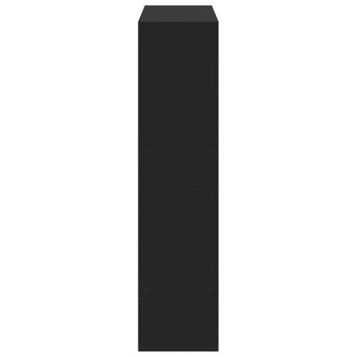 Kirjahylly musta 100x33x135 cm tekninen puu
