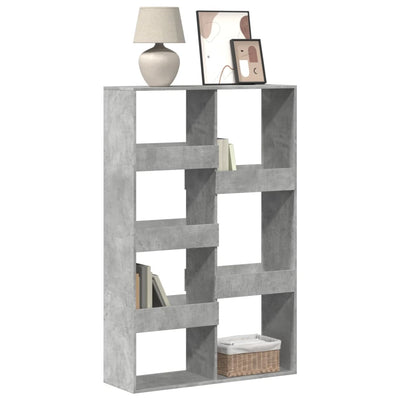 Kirjahylly betoninharmaa 100x33x155,5 cm tekninen puu